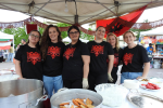 Lo stand dell'Albania