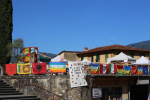 Le bandiere delle nazioni sulla terrazza